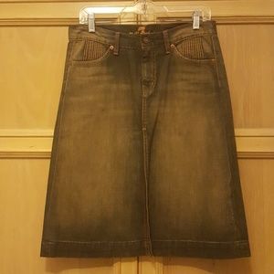 7 for All Mankind denim skirt